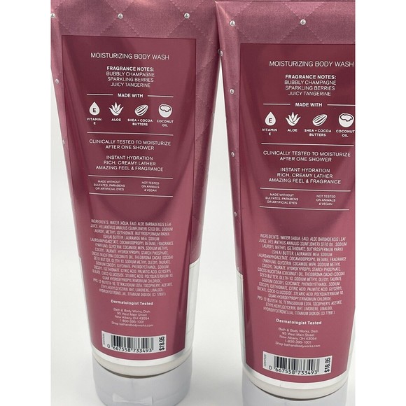 CHAMPAGNE TOAST  Bath and Body Works Body Cream 8 oz Instant Hydration  LOT OF 2 - Picture 3 of 3